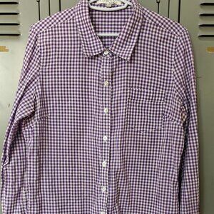 Ellen Tracy Company Blouse Dark Lilac Size M